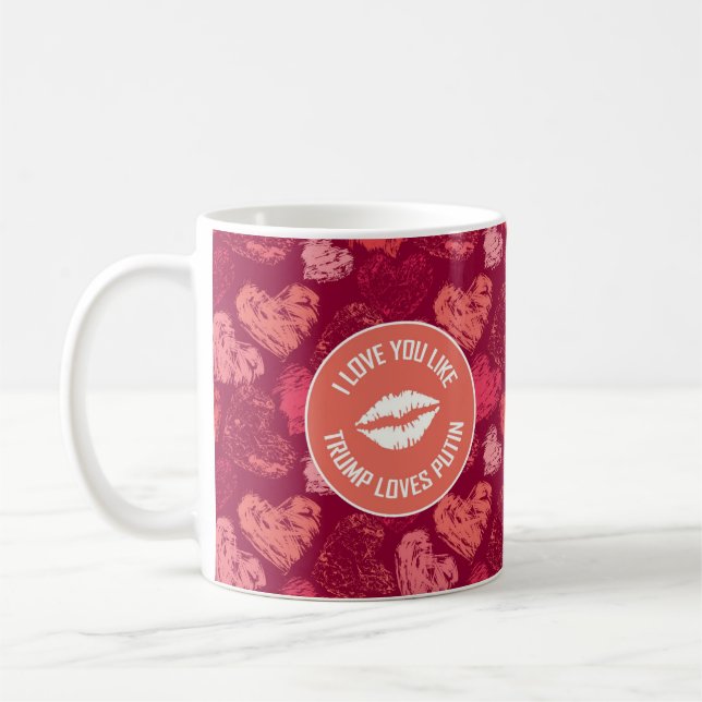 TRUMP KÄRLEK PUTIN! KAFFEMUGG (Vänster)