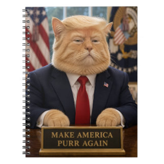 Trump Kattporträtt – Gör Amerika Snurr Igen Anteckningsbok