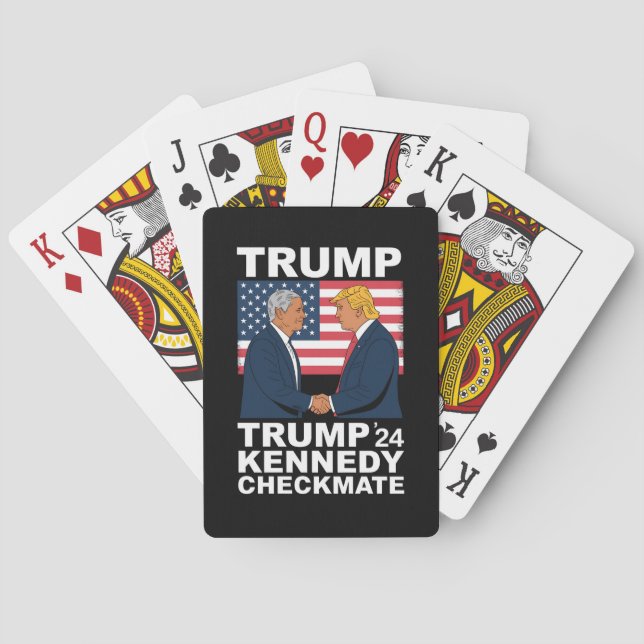 Trump Kennedy Checkmate 2024 Vote Trump Kennedy Casinokort (Baksidan)