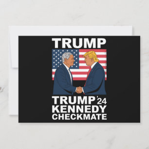 Trump Kennedy Checkmate 2024 Vote Trump Kennedy Inbjudningar