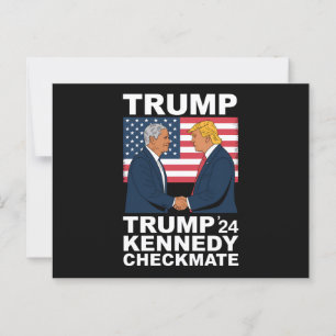 Trump Kennedy Checkmate 2024 Vote Trump Kennedy Vykort