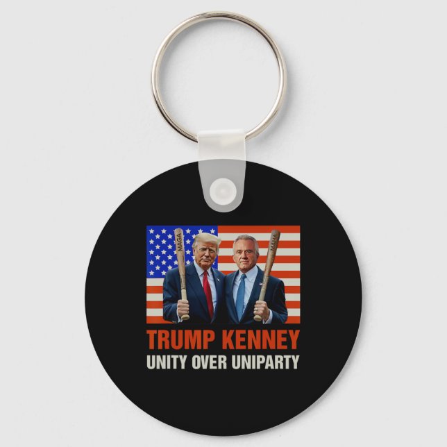 Trump Kennedy Enhet Över Uniparty 2024 Roligt Val Nyckelring (Framsida)