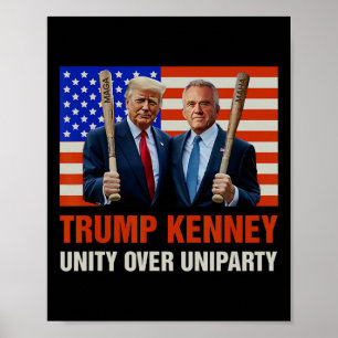 Trump Kennedy Enighet Över Uniparty 2025 Roligt Va Poster