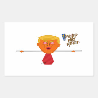 Trump Kilroy-Mörk Rektangulärt Klistermärke