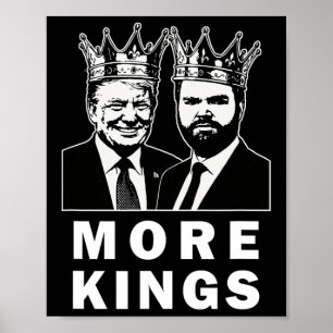 Trump King Patriotiska Självständighetsdagen 4:e J Poster