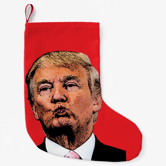 TRUMP KISS CHRISTMAS STOCKING LITEN JULSTRUMPA (Framsidan)