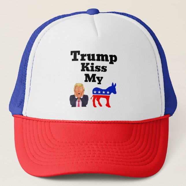 Trump Kiss Min Truckerkeps (Framsida)