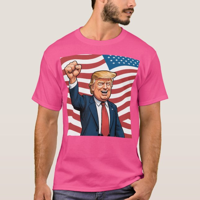 Trump-knapp T Shirt (Framsida)