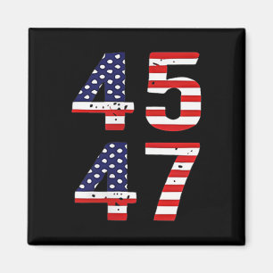 Trump-kodtrump 45_47 för vanlig Qr-ordförande Magnet