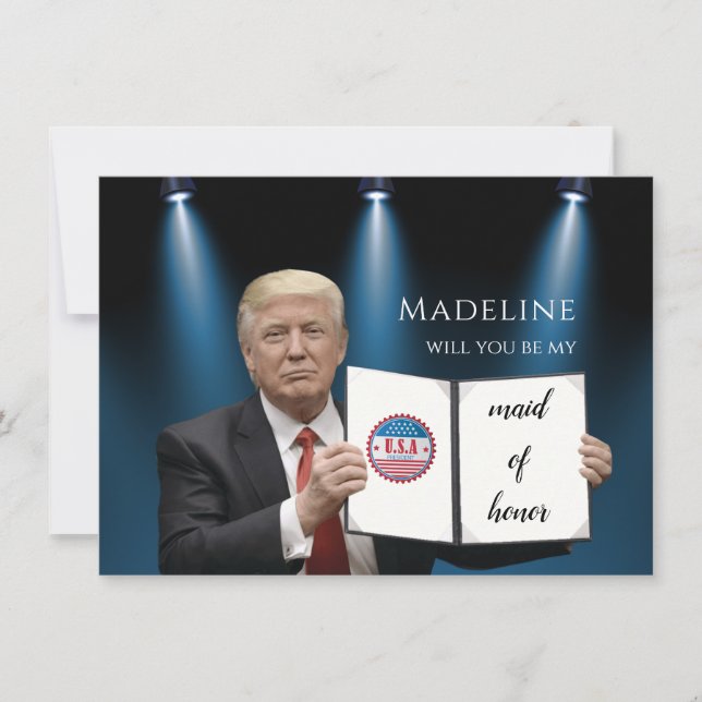 Trump-kort för Fantastisk Maid of honor (Framsida)