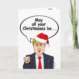TRUMP-KORT: Må alla dina julklappar vara vita Helgkort