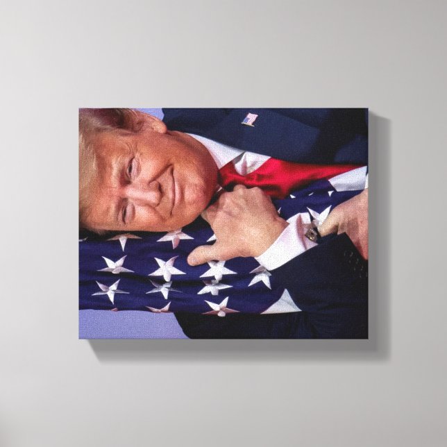 TRUMP Krama flaggan Canvastryck (Framsida)