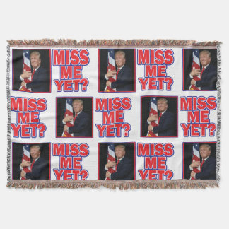 Trump krämar Flagga Miss Me ännu. Filt