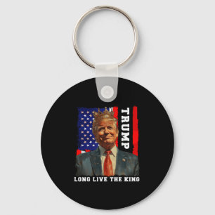 Trump Kung President Lång Liv Konungen Trump Nyckelring