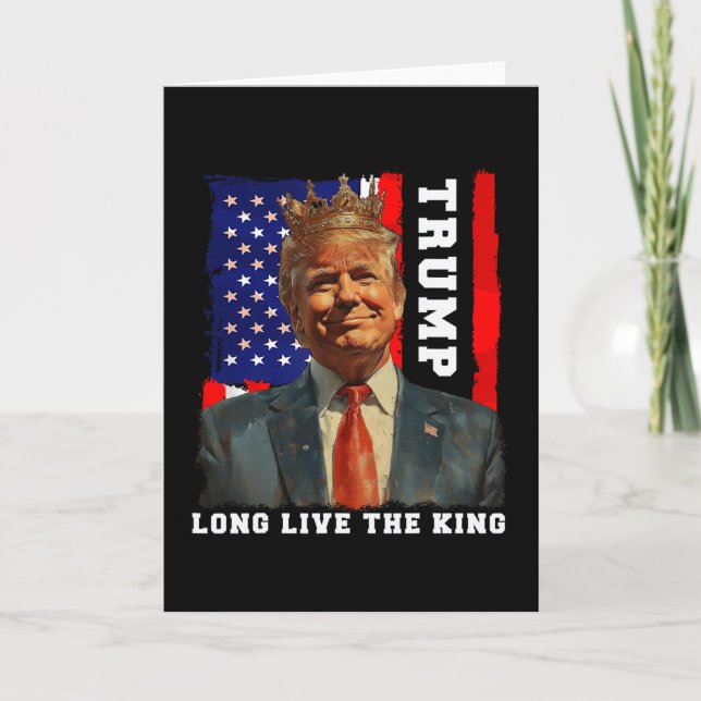 Trump Kung President Lång Liv Kungen Trump  Kort (Framsida)