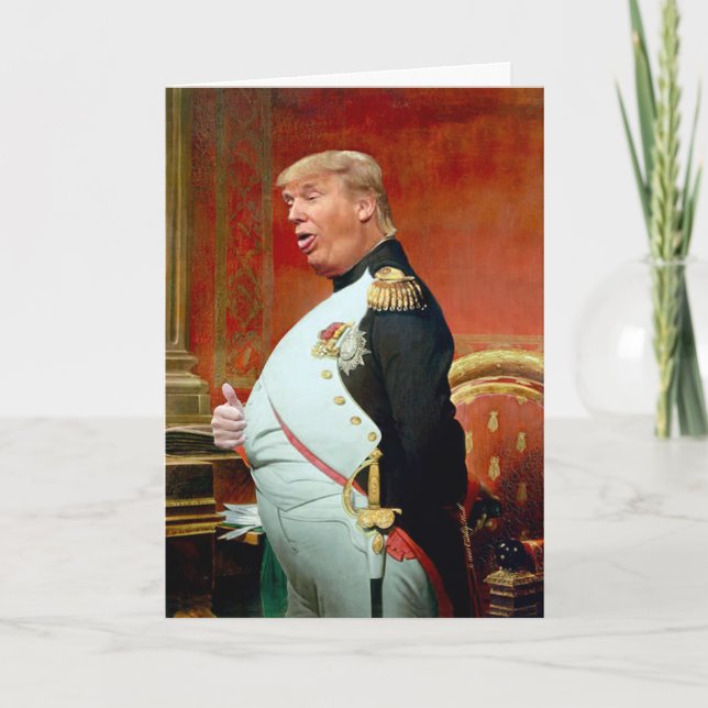 Trump Lägg ned födelsedagskort Kort (Framsida)