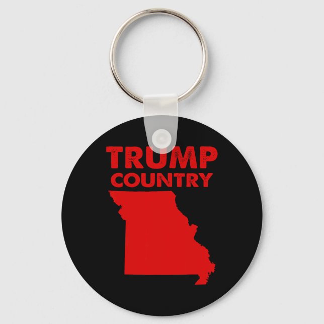 Trump Land Missouri Red State Karta Republican Tr Nyckelring (Framsida)