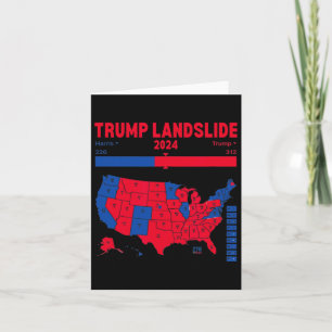 Trump Landglide 2024 Val Karta 312 Winning Karta Kort