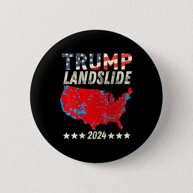 Trump Landglide 2024 Val Karta Trump Winner (o Knapp (Framsida)
