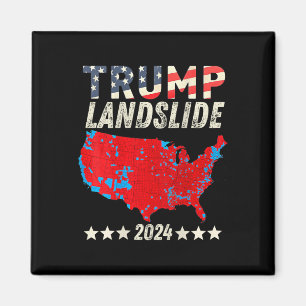 Trump Landglide 2024 Val Karta Trump Winner (o Magnet