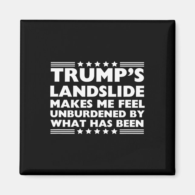 Trump Landglide obelastat av 2024 W Magnet (Framsidan)