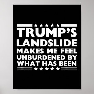 Trump Landglide obelastat av 2024 W Poster