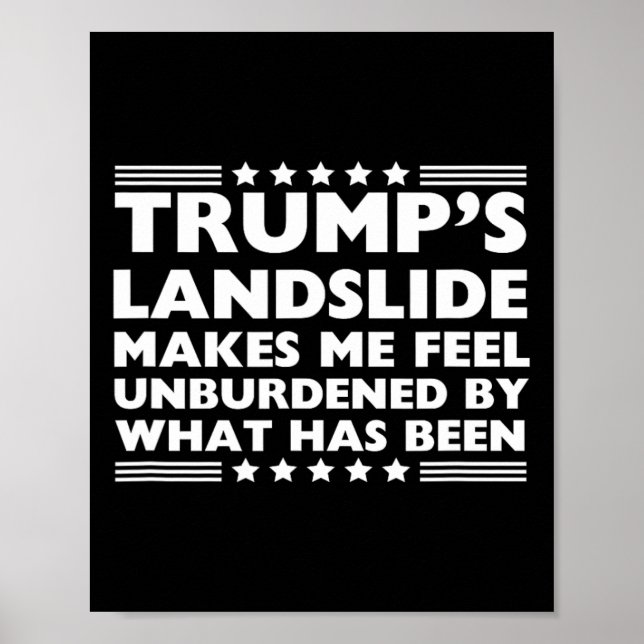 Trump Landglide obelastat av 2024 W Poster (Framsidan)