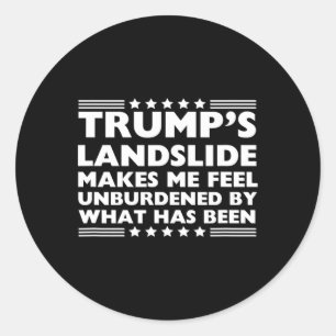 Trump Landglide obelastat av 2024 W Runt Klistermärke