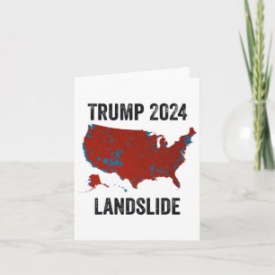 Trump Landglival Karta 2024 Funny Pro Trump Kort