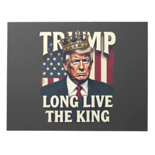 Trump Länge Leve Kungen Pro Trump Patriotisk  Anteckningsblock