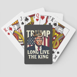 Trump Långt liv för kungen Pro Trump Patriotisk Casinokort