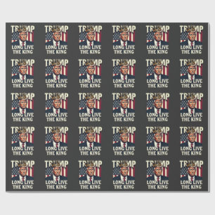 Trump Långt Liv för Kungen Pro Trump Patriotisk Presentpapper