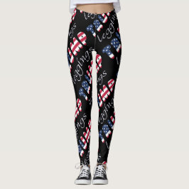 Trump Leggings Attention Patriotic Färg