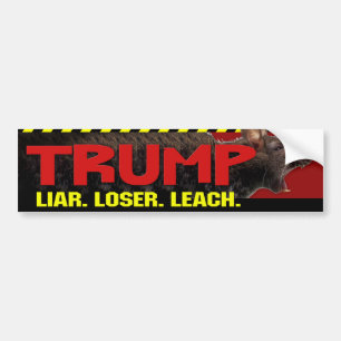 Trump -Liar, Loser, Leach Bumper-etikett Bildekal