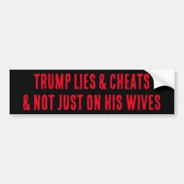 TRUMP LJUGER & CHEATS OCH INTE BARA PÅ HANS AVELSE BILDEKAL