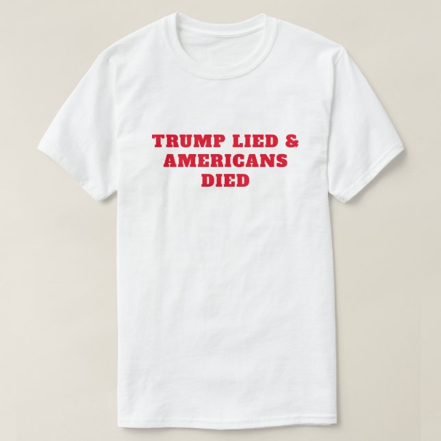 Trump Ljugit amerikaner dog T Shirt (Design framsida)