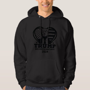 Trump logotyp Hooded Sweatshirt