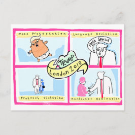 Trump London: Officiell Laurie Rosa Souvenir Card Vykort