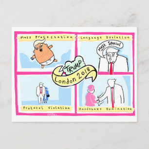 Trump London: Officiell Laurie Rosa Souvenir Card Vykort