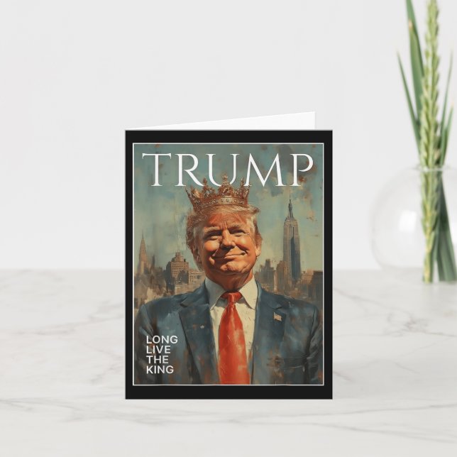 Trump Long Live Live the Kung Ley Tees Kort (Framsida)