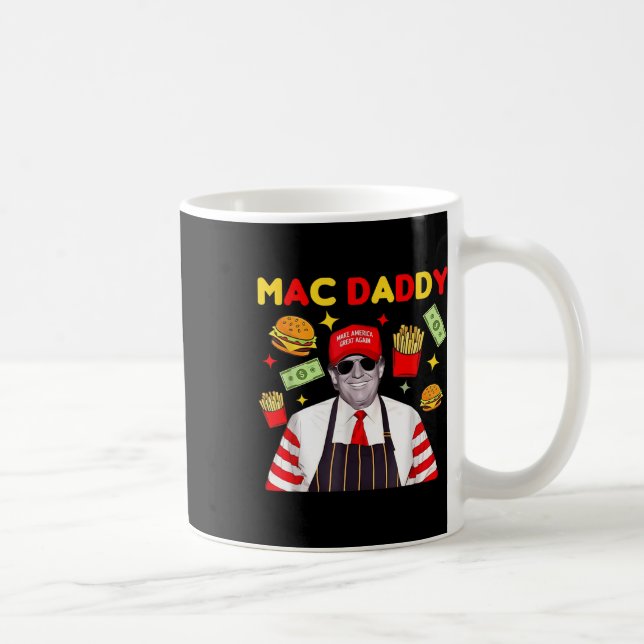 Trump Mac pappa Uni - Black - Small - Kortärmad Kaffemugg (Höger)