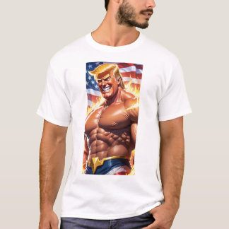 Trump MAGA 2024 Amerikansk superhjälte T Shirt