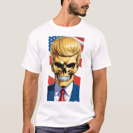 Trump MAGA 2024 Golden Skull T Shirt