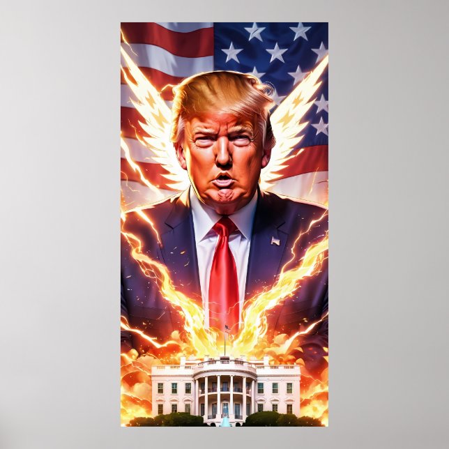 Trump MAGA 2024 Spara America Value Poster (Framsidan)