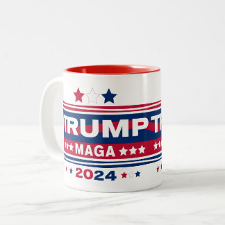 TRUMP~MAGA~2024 Två-Tonad MUGG
