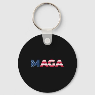 Trump Maga Frihet 4:e Juli 2024 Usa Flagga 45 47 Nyckelring