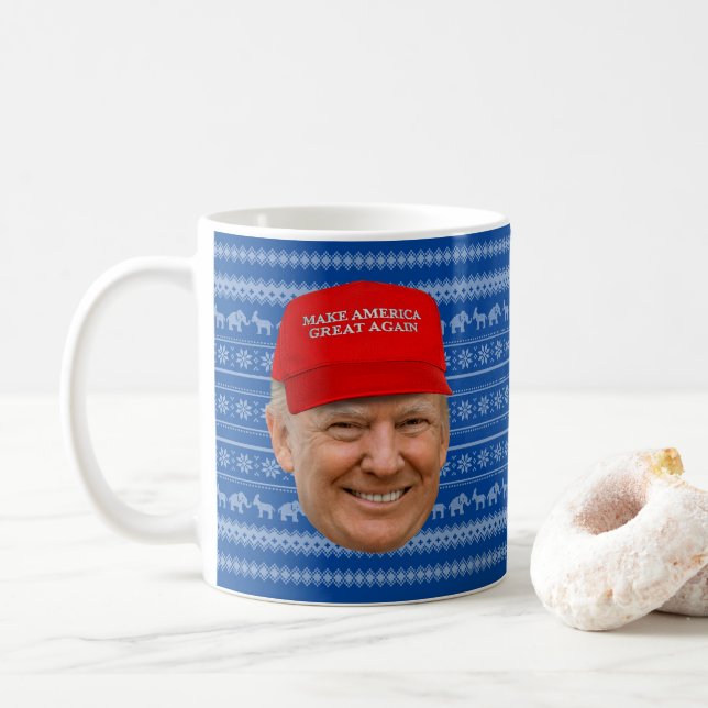 TRUMP MAGA-jul Kaffemugg (Med munk)