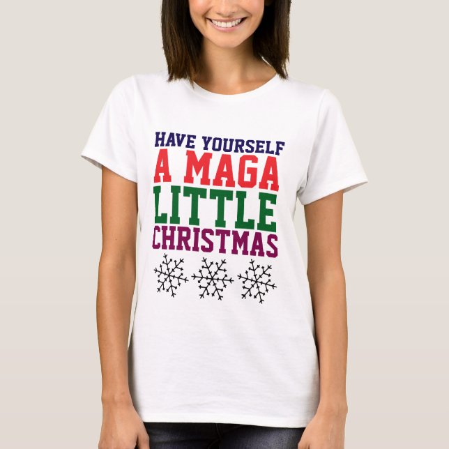TRUMP MAGA LITTLE JULKLÄDSEL T-SHIRT (Framsida)
