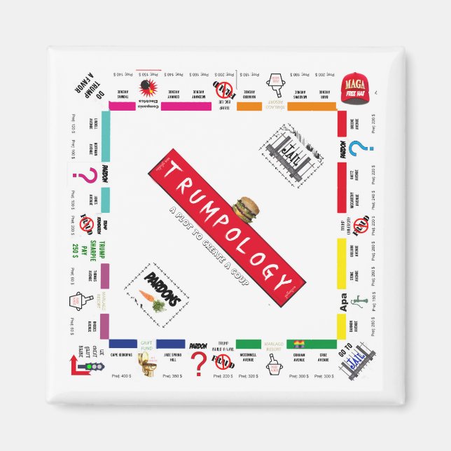 Trump Maga Magnet | Kupp d'etat (Framsidan)