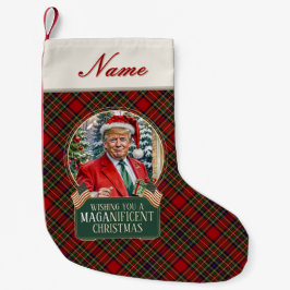 Trump MAGA-Royalet - Stewart Tartan Play Liten Julstrumpa